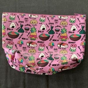 Cute Pink Hawaii Patterned Pouch